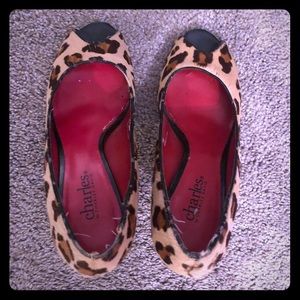 Leopard print heels